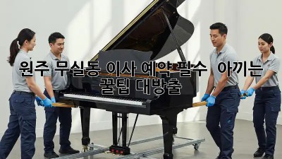 원주 무실동 이사 예약 필수! 💰 아끼는 꿀팁 대방출 🚚💨